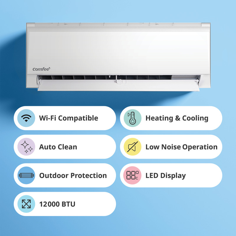 Comfee Fixed Speed Midwall Split Air Conditioner 12000BTU - Image 13