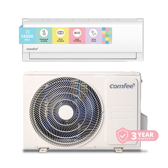 Comfee Fixed Speed Midwall Split Air Conditioner 18000BTU