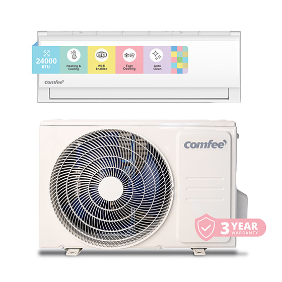 Comfee Fixed Speed Midwall Split Air Conditioner 24000BTU