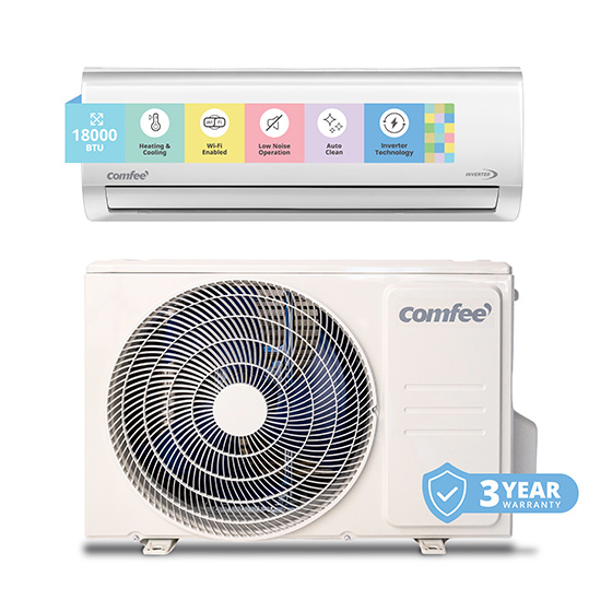 Comfee Inverter Midwall Split Air Conditioner 18000BTU